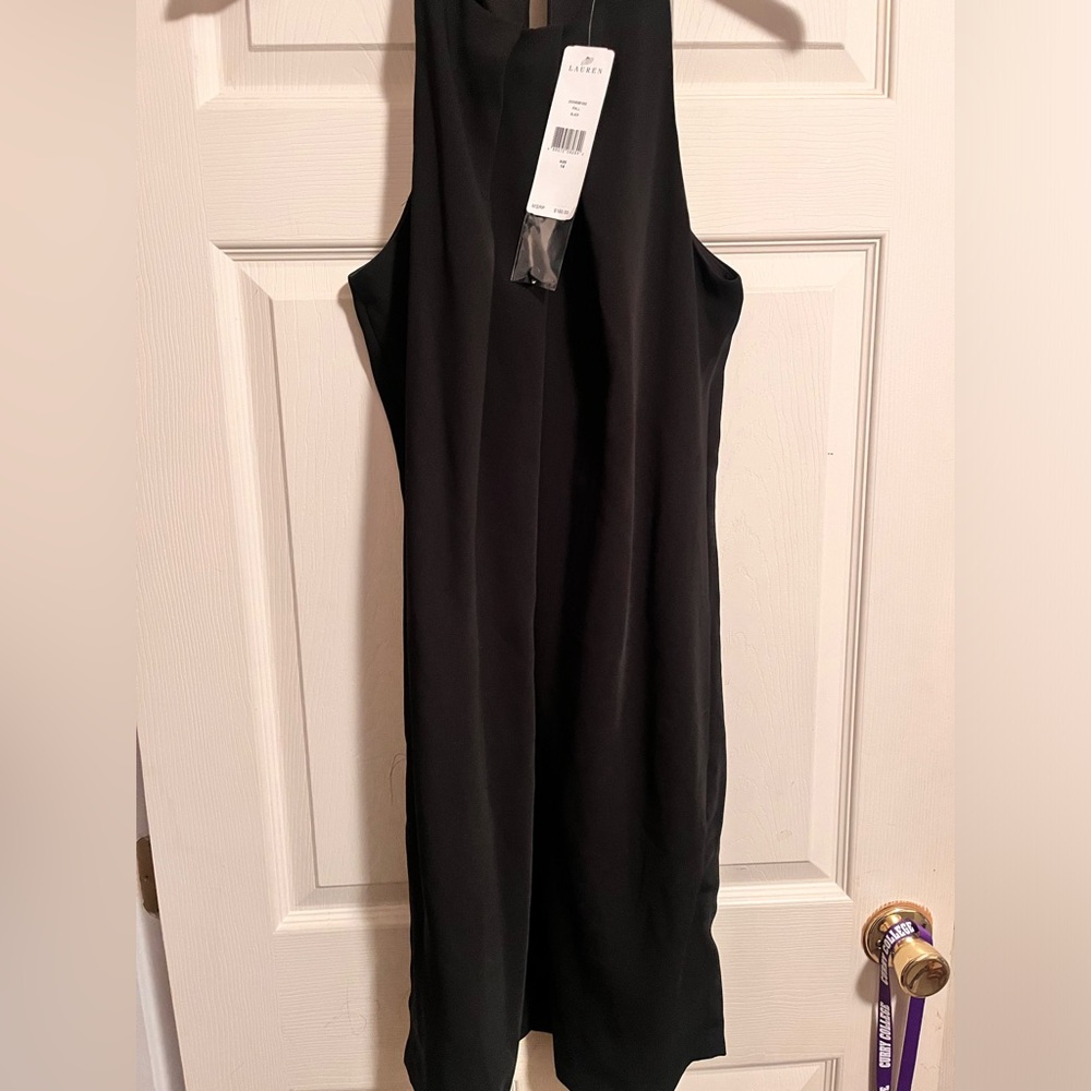 LAUREN RALPH LAUREN Elegant Black Sleeveless Dress